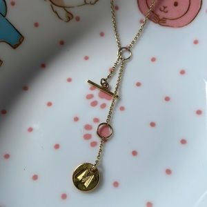 Gold Plated Letter M Necklace
